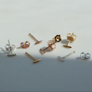 Catbird Little Secret Stud 14k Rose Gold (pair)